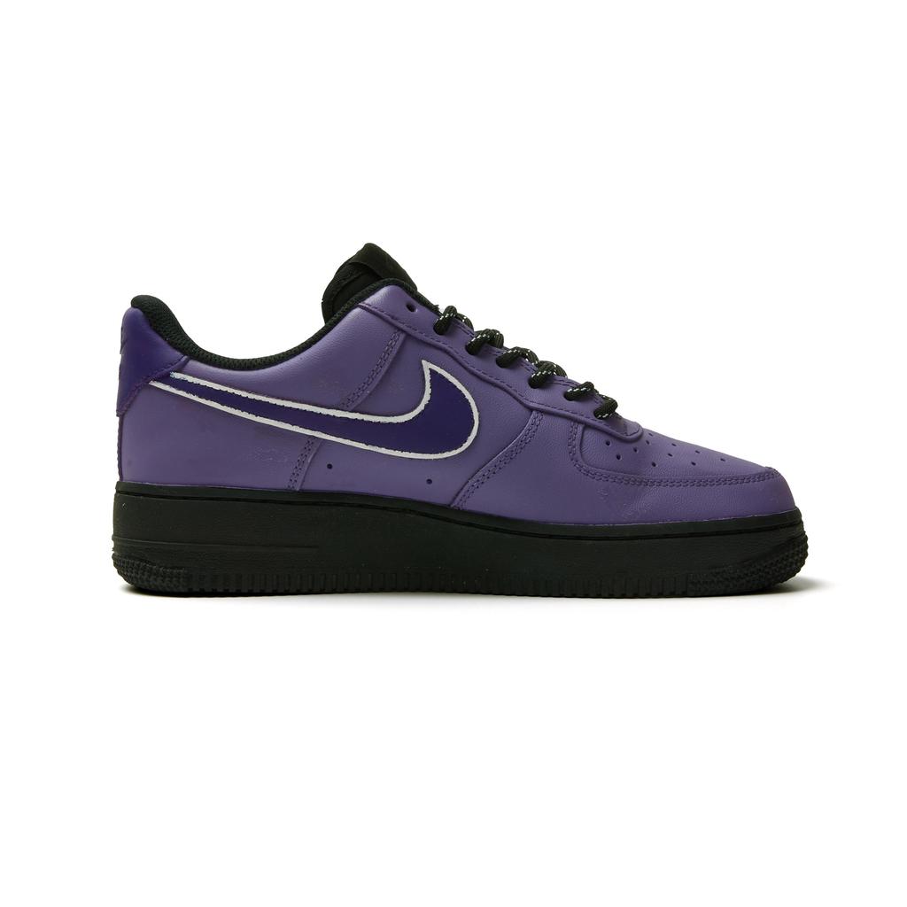 Nike Air Force 1 Slip Resistant Abrasion Resistant Low Top Skateboard Shoes Unisex Black Purple CW2288-001(Team575-)