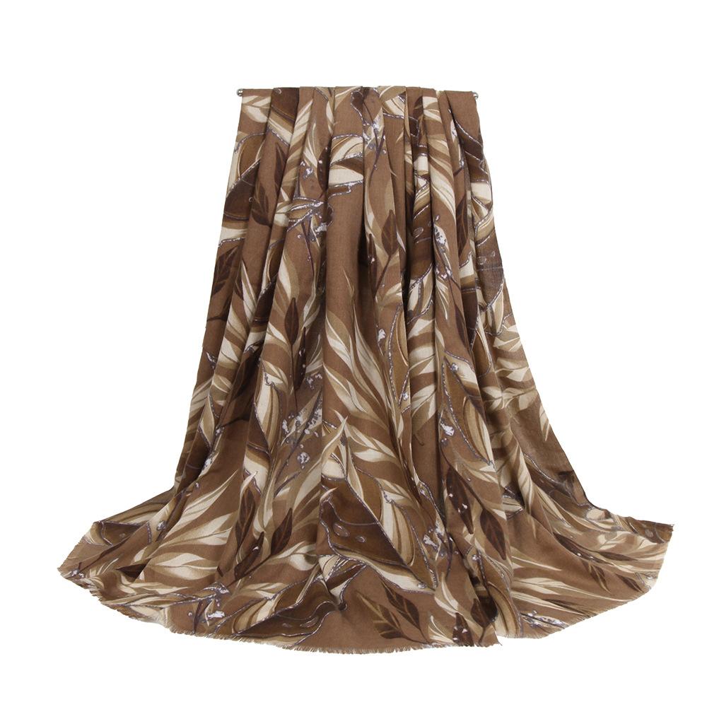 Women Winter Elegant Knitted Scarf Headscarf Casual Retro Print Soft Warm Scarve Lady Mujer Foulard Bandana Long Wrap Shawl New