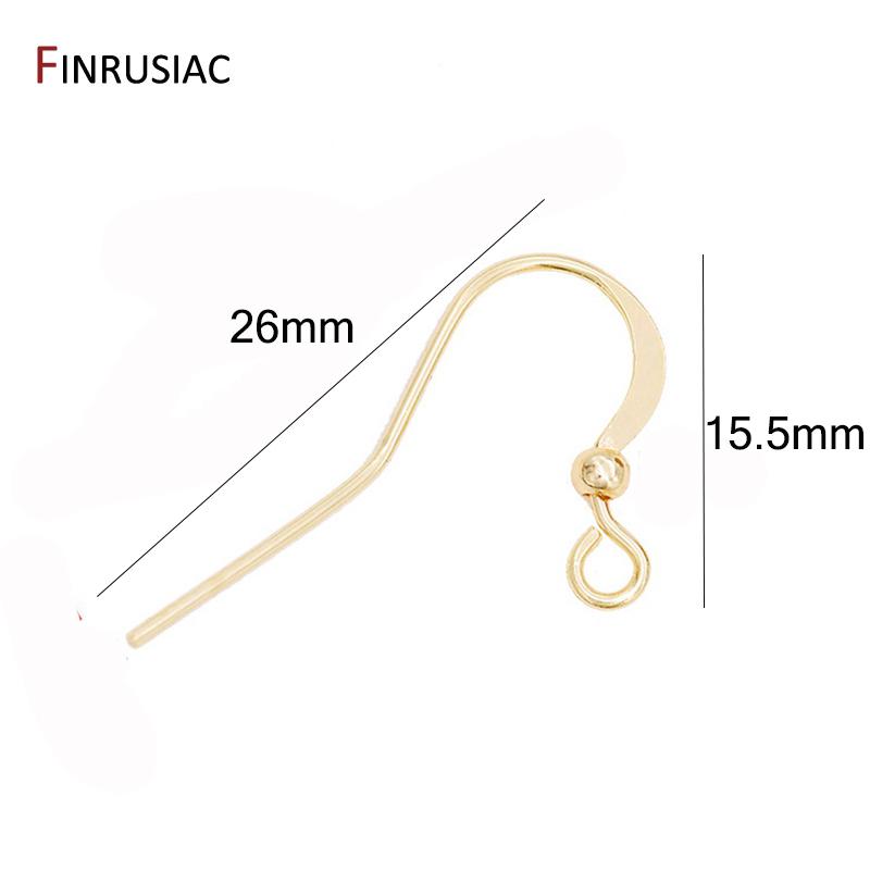 

14K Gold Plated Earwire Earrings Hooks For DIY Making Earrings Jewelry Accessories Wholesale 5 Pairs