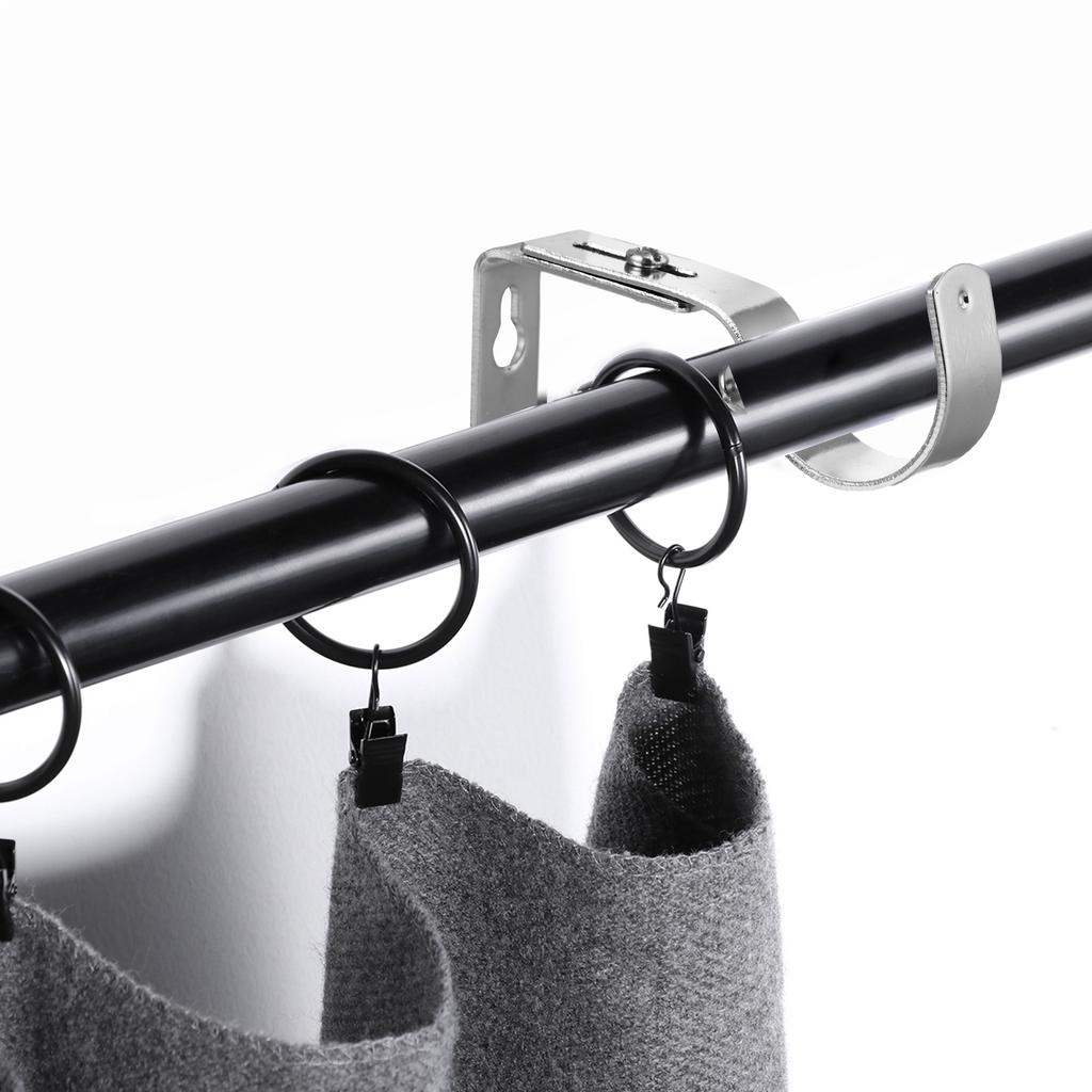 2Pcs Strong Blind Rod Brackets Simple to Use Perfect Hanging for Any Perforated Wall in Your Home Curtain Rod Brackets