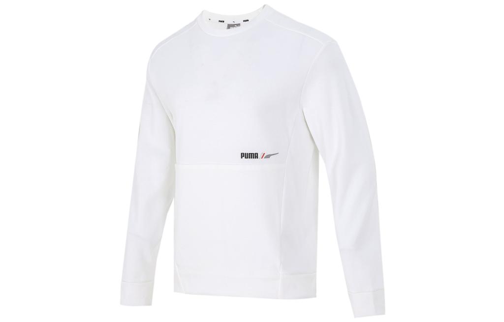 PUMA Sweatshirts Men's White Crew Neck Moderate Regular 846532-02
