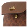 Coach Josie 18 Logo Argentato Tela Rivestita e Pelle Borsa a Tracolla Piccola Borse da Donna Rame CCK68-IMYGQ