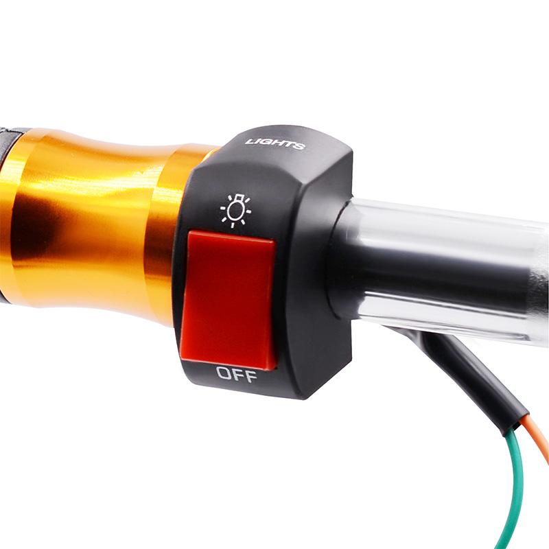 22mm Universal Motorcycle Handlebar Light Switch Button LED Headlights Power Off Function Dual Flash Switch Motor Accessories