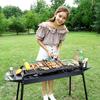 Tragbarer Outdoor Holzkohle-Grill