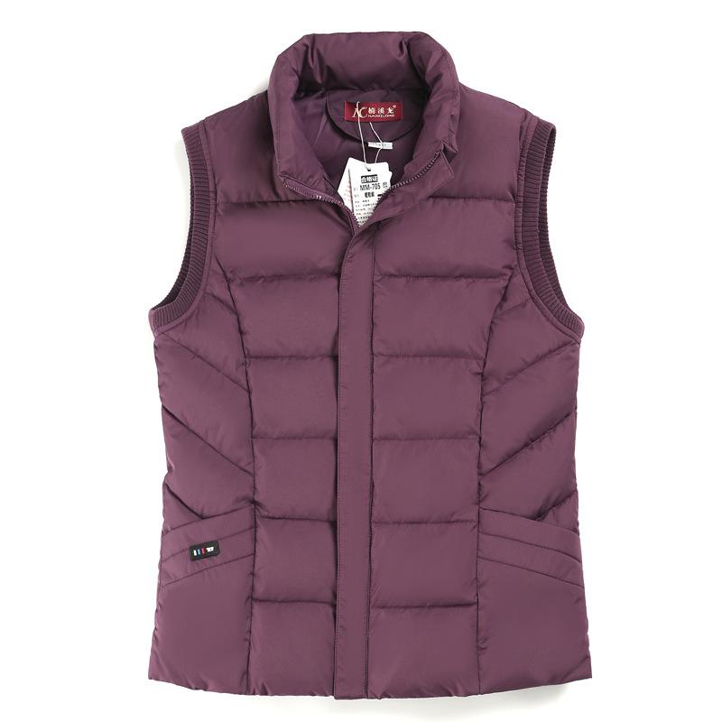 Short Middle-aged and Elderly Fattened Large-size Thermal Vest, Grandma Wears A Small Vest Jacket Outside The Home
