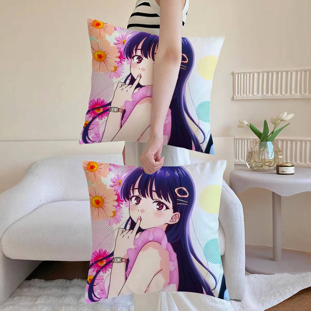 Die D-Gefahren in meinem Herzen Kissenbezug Milbendichter Kissenbezug Versteckter Reißverschluss seidig Sofakissenbezug