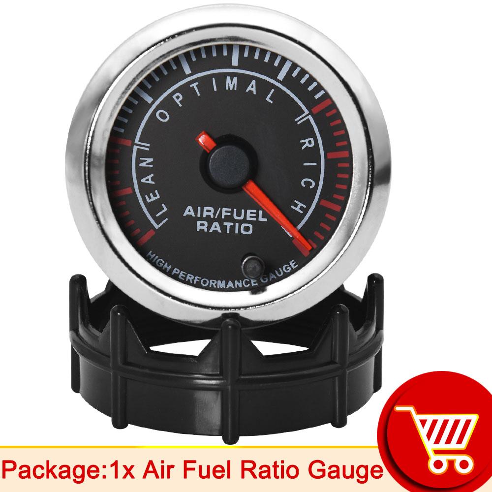 AD Air Fuel Ratio Gauge 52mm Voltmeter 12V Digital Car AFR Meter Indicator Voltage AFR Gauge Narrowband O2 Oxygen PRESSUR GAUG