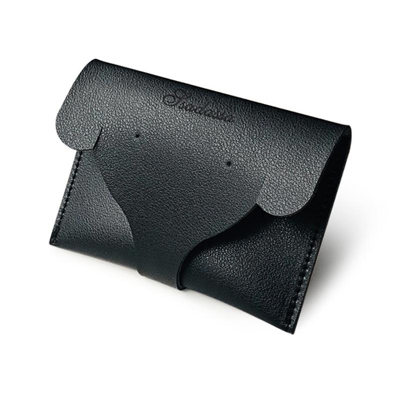 

Очаровательный мини-кошелек-слоник из искусственной кожи с брелоком для женщин, Портативные сумки для хранения в мультяшном стиле чёрный