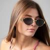 1 Pair Retro Oval Fashion Glasses for Women UV Protection Perfect for Outdoor Fashion and Sunlight Comfort