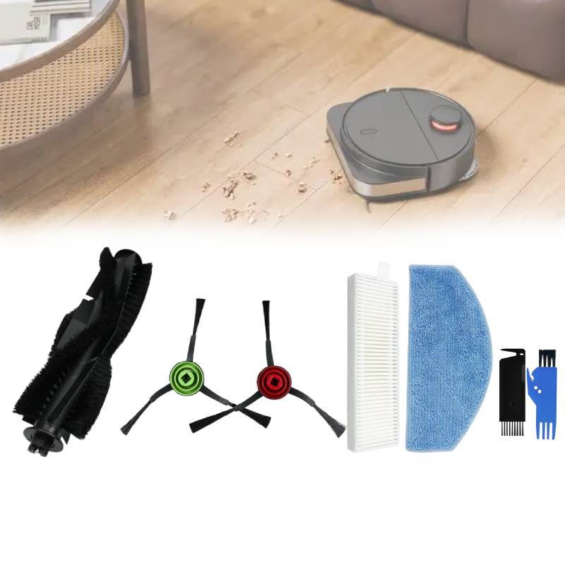 For Tikom Robot Vacuum Cleaner Replacement Parts With Main Brush Edge Brush Filter And Mop For Home Use