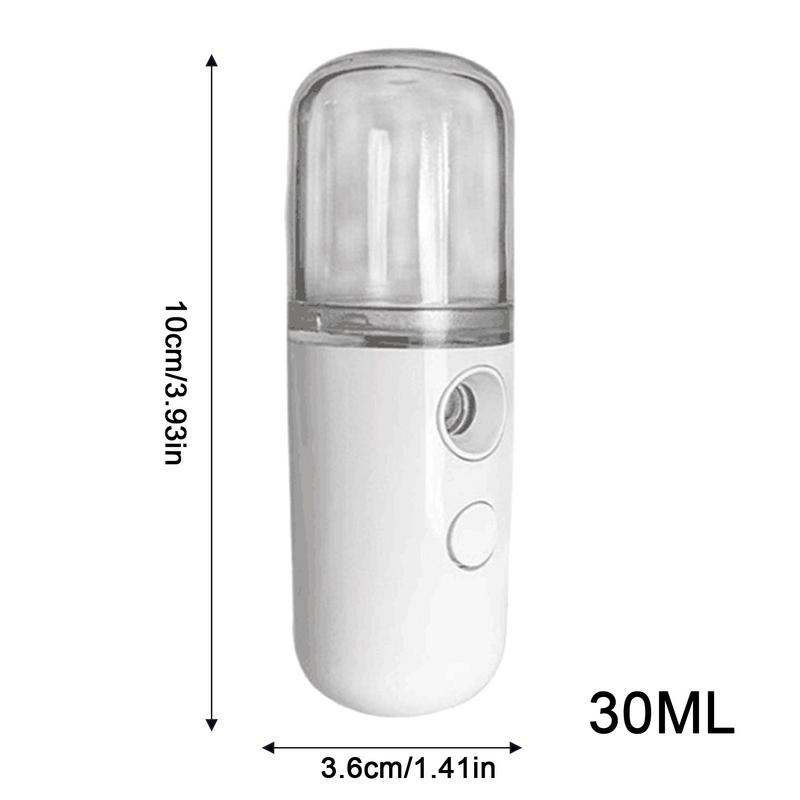 USB Portable 30ml Mini Nano Mist Sprayer Moisturizing Face Steamer USB Mist Facial Sprayer Humidifier Face Skin Care Tools