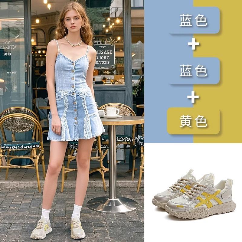 New Summer Breathable Mesh Thick-soled Women's Versatile Soft-soled Sports Shoes Women's Casual Child