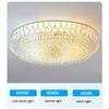 Nordic LED Crystal Circle Ceiling Lamp Living Room Bedroom Indoor Decor Pendant Light Lampara  Luminaire Chandeliers Lighting