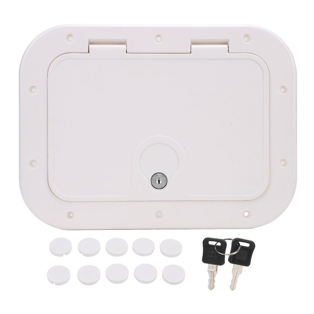 12 X 8 Inch Boat Deck Hatch with Safety Lock and Key Excellent Sealing UV Resistant for Boat Yacht RV