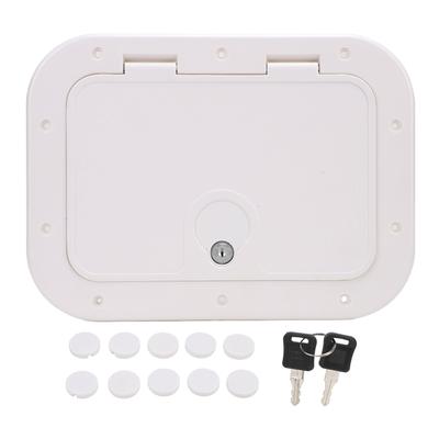 12 X 8 Inch Boat Deck Hatch with Safety Lock and Key Excellent Sealing UV Resistant for Boat Yacht RV