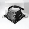 Gothic Faux Leather Choker Punk Rivet Collar With O Ring Adjustable Harness Neckpiece For Women Party Daily Wear And Gift