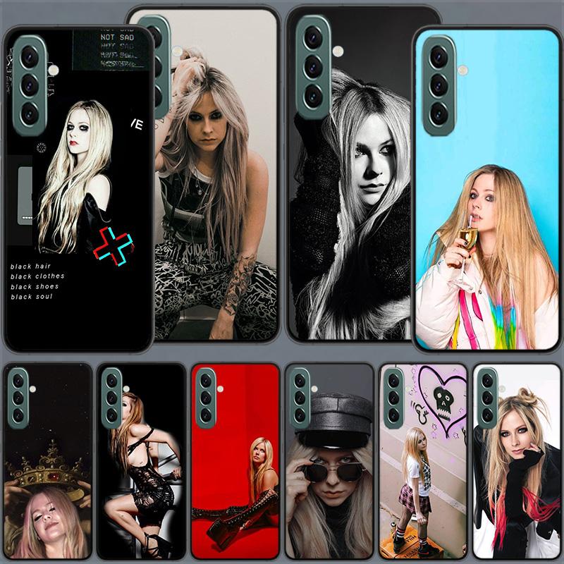 Singer Avril Lavigne Phone Case for Samsung A54 A14 A24 A34 A17 A37 A57 A55 A35 A25 A15 A07 A05S A04S A12 A22 A32 A52S A72 Galax