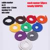 Cable Marking Label EC-0 Cable Marking Number 0 to 9 Cable Size 1.5-6.0 SQMM Mixed Color PVC Cable Marking Insulation Marking