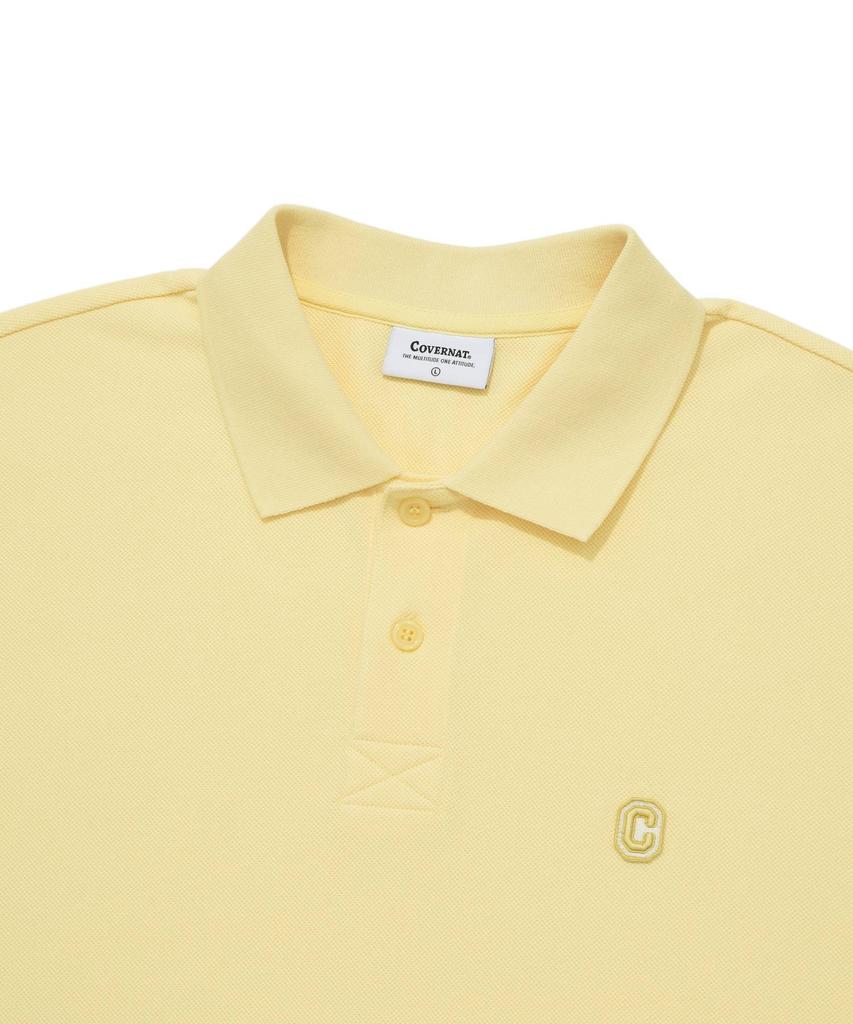COVERNAT C Logo Cool Pique T-Shirt Yellow