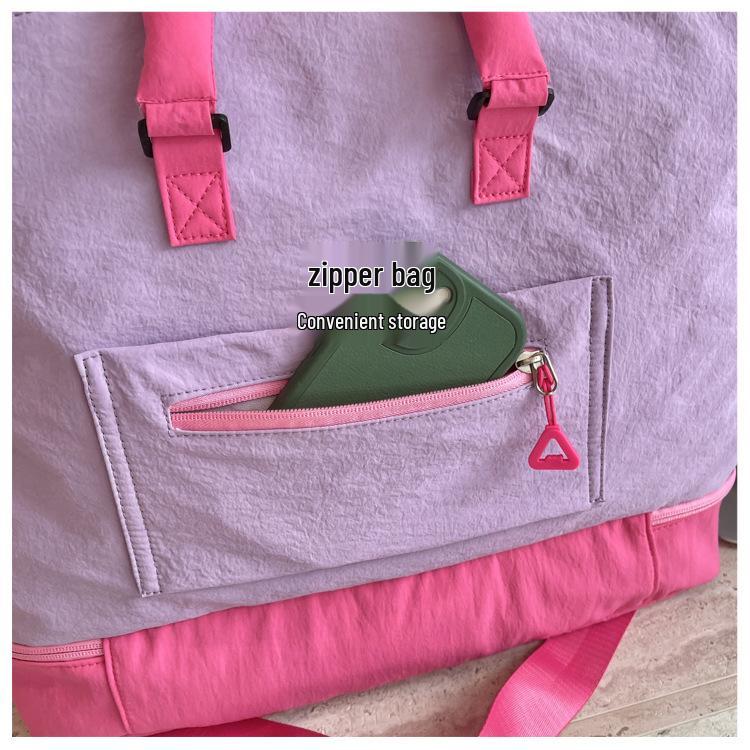 INS Dopamine Fashion Travel Bag: High-Style, Short-Distance, Large Capacity Gym Bag with Wet/Dry Separation