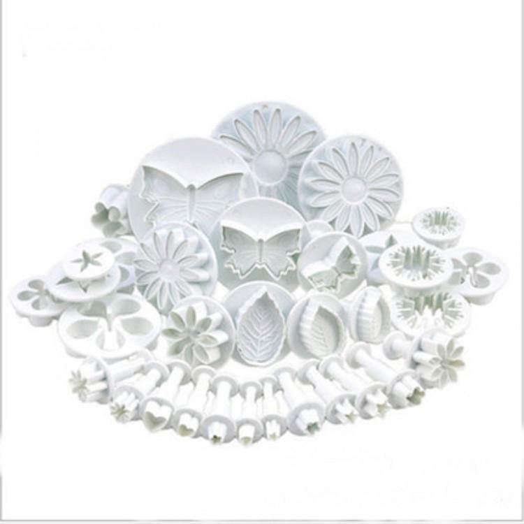 Fondant & Cake Mold Set: 33-Piece Baking Tools with Cookie Cutters