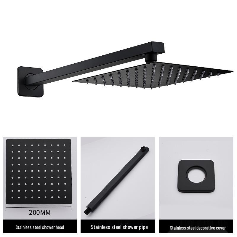 Μεγάλη Κεφαλή Ντους Βροχής από Ανοξείδωτο Ατσάλι - Αξεσουάρ Κεφαλής Ψεκασμού Λουτρού με Πίεση