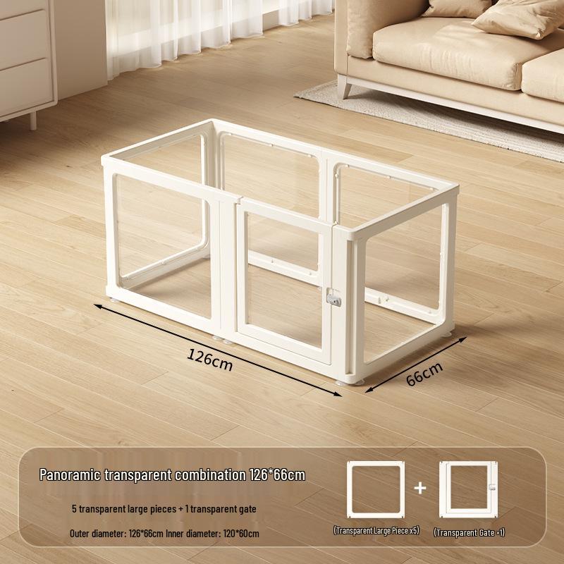 Acrylic Transparent Pet Fence: Indoor Barrier for Small Dogs [Single/Accessories/Combo]