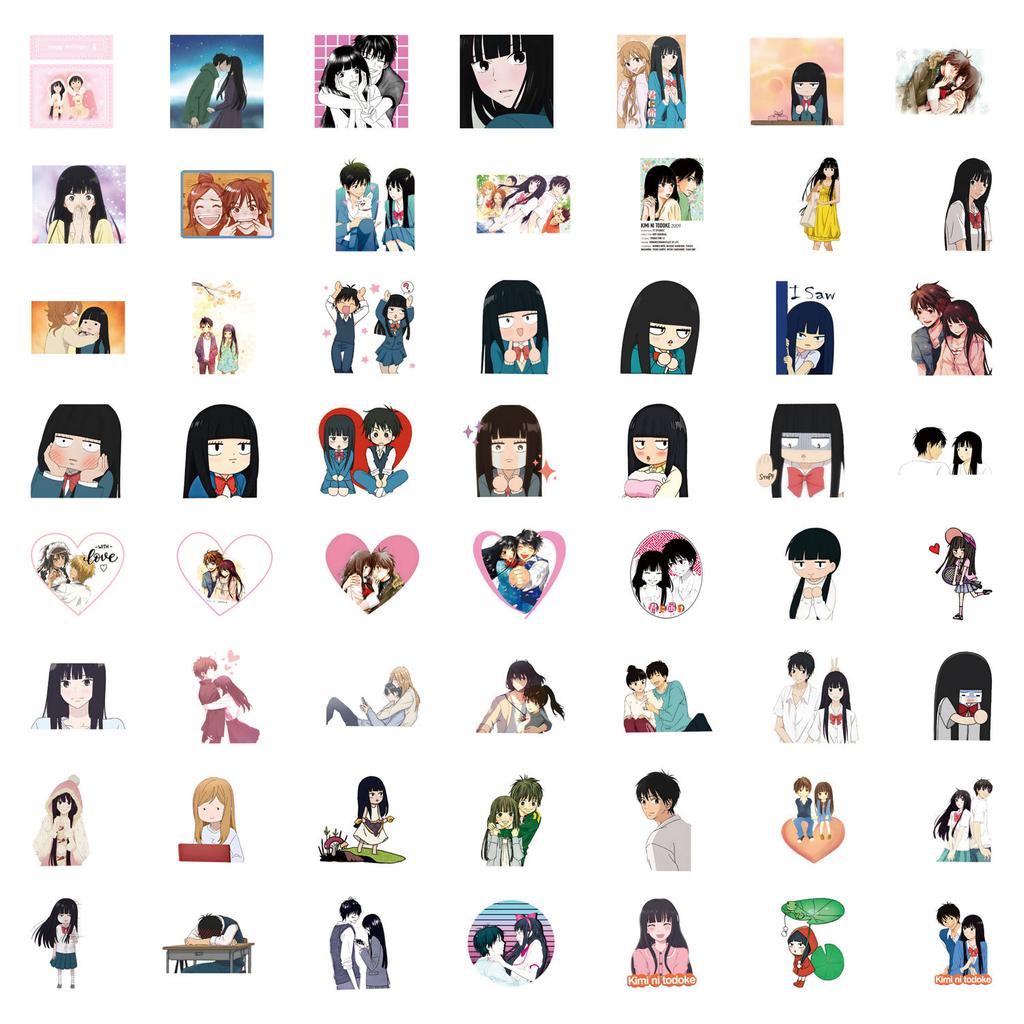 55 Pictures of Kimi Ni Todoke Graffiti Stickers Decorative Scooter Water Cup Helmet Waterproof Stickers
