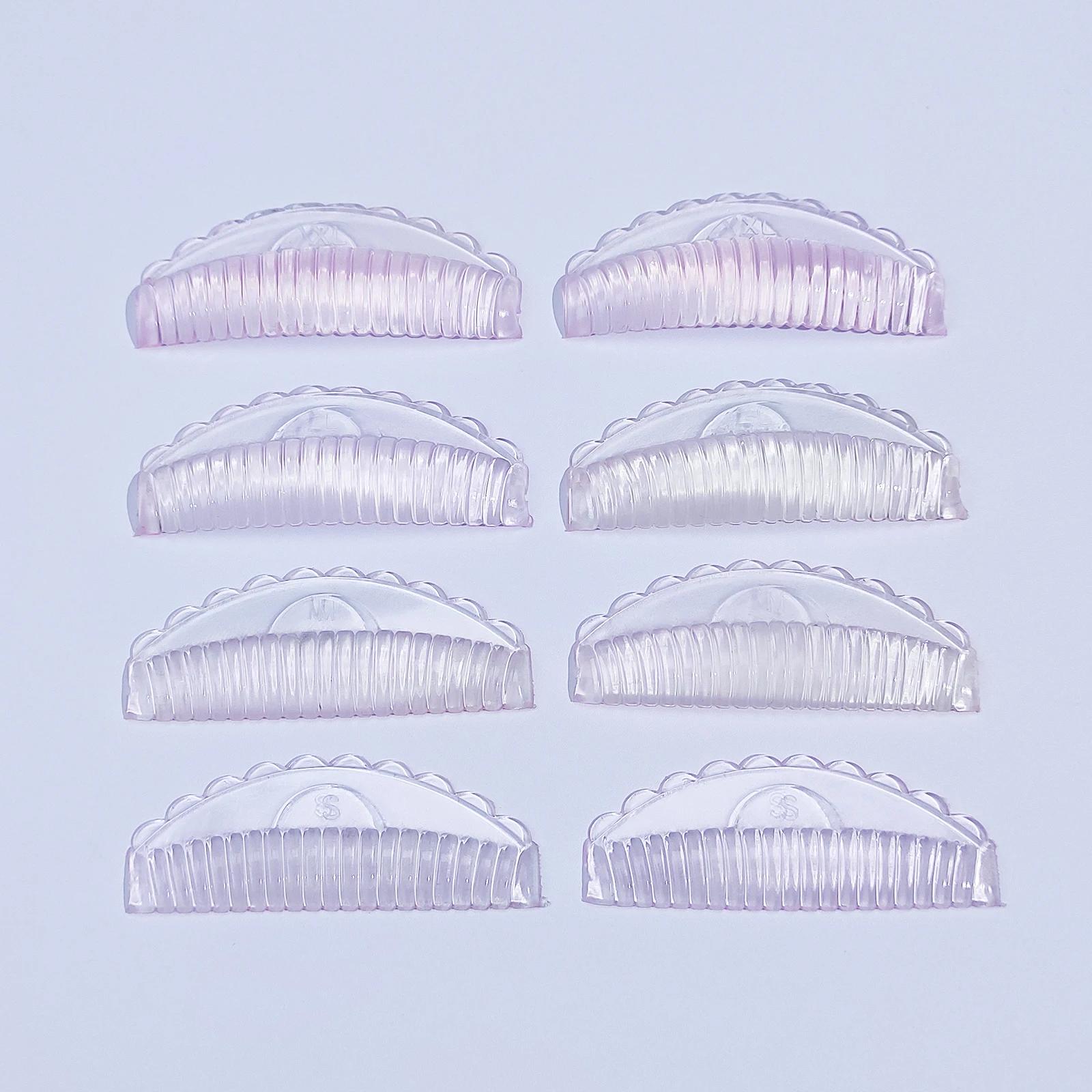 

Lash Lift Pads, 4 Pairs/8Pcs/4 Sizes New No glue Eyelash Lifting Shield, Self Sticky Lash Lift Rods, Easy to Clean, Reusable, Su