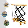 Hydraulic Lift Table Cart, 770lbs 51" Lifting Height with 4 Wheels And Non-Slip Pad, for Material Handling and Transportation