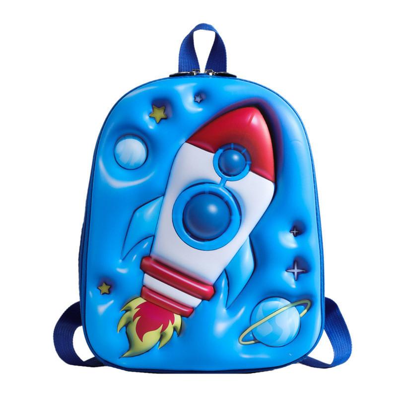 Lightweight Oxford Cloth Student Backpack For 3-4 Grade With Cute Cartoon Prints