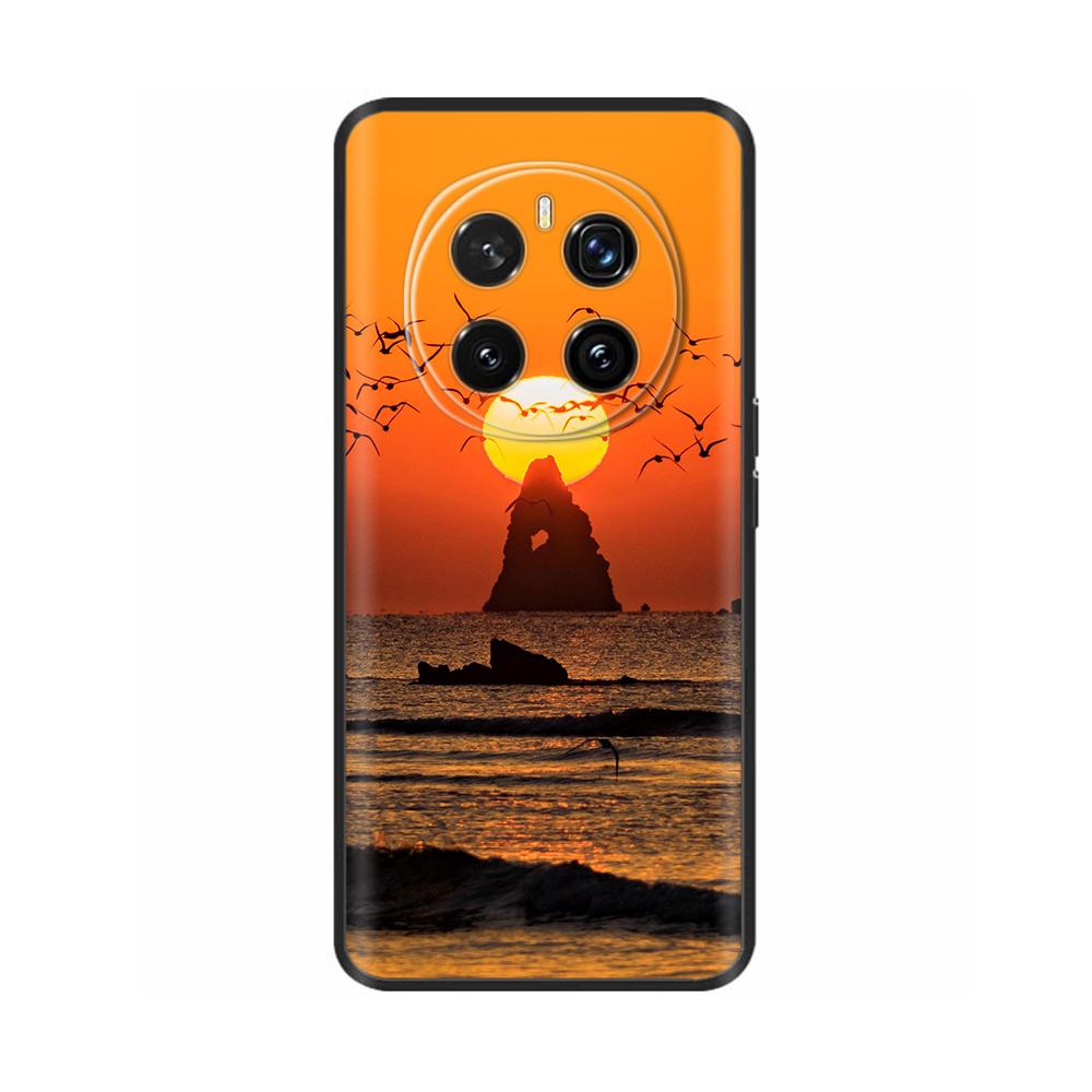 Phone Cases for Honor Magic7 Pro 5G Case Protector Heart Painted Soft Silicon TPU Bumper for Honro MAGIC 7 7Pro Cover Magic7Pro