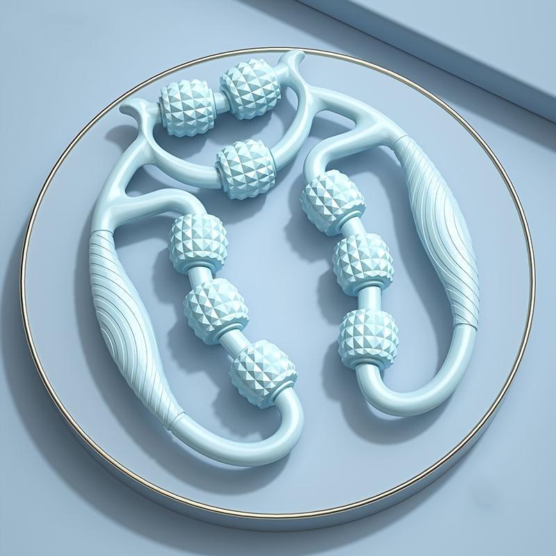 

1 шт. Палиця для бодібілдингу та йоги, Кільцевий затискач для ніг, Масажер для ніг, Кільцевий ручний масажер, Інструмент для домашнього масажу 1pc синій