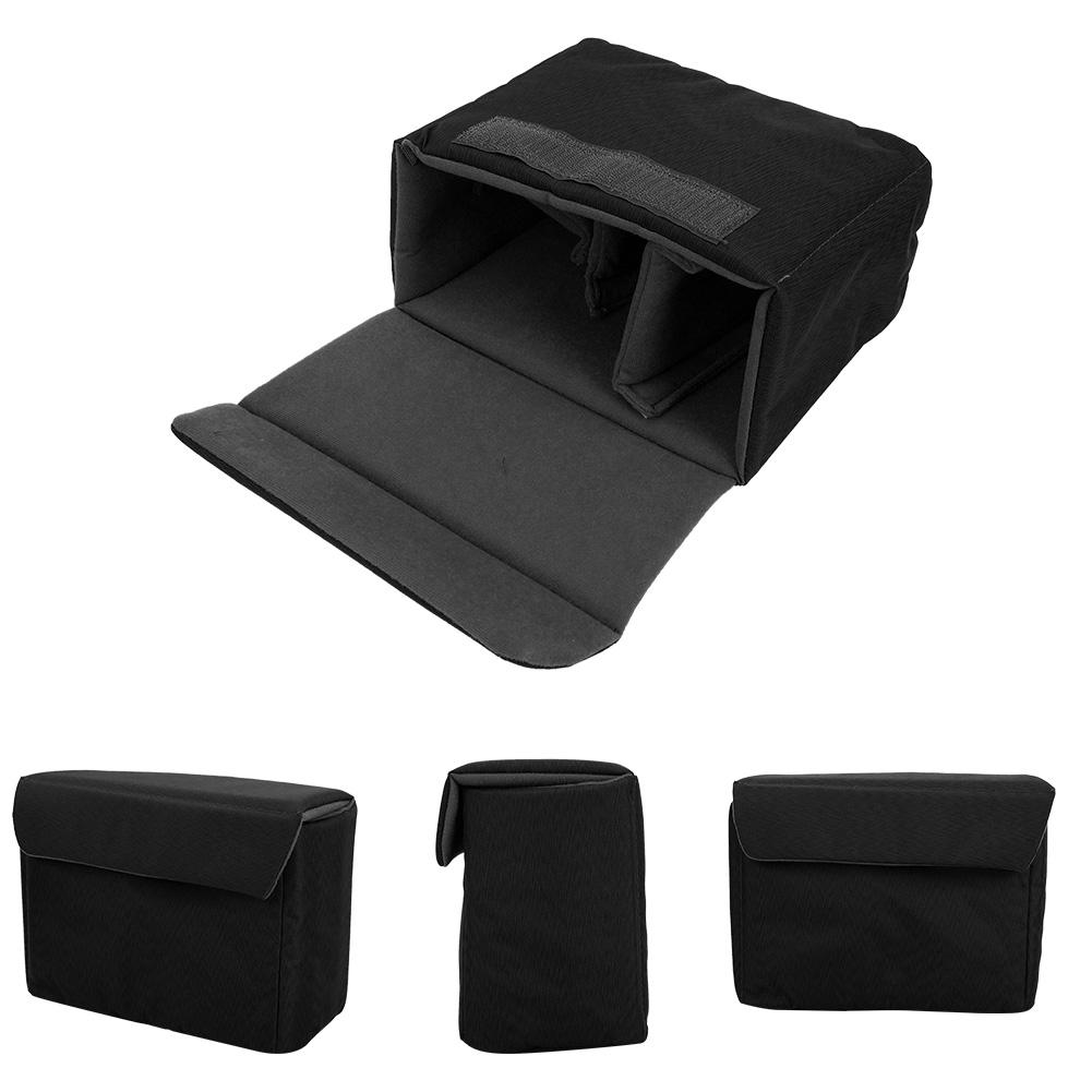 Thickened Waterproof Shockproof DSLR Camera Lens Insert Bag Padded Partition Case (Black)