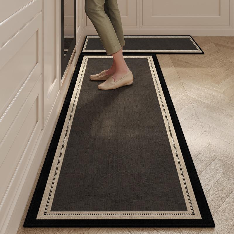Simple Luxury Kitchen Carpet Tpr Anti Slip Floor Mat Soft Anti Slip Wear-Resistant Carpets Bedroom Bedside Home Decor Rug