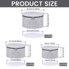 3Pcs Stackable Dish Storage Cases with 36 Round Dividers Thick Felt China Storage Containers for Dinnerware Storage & Transport
