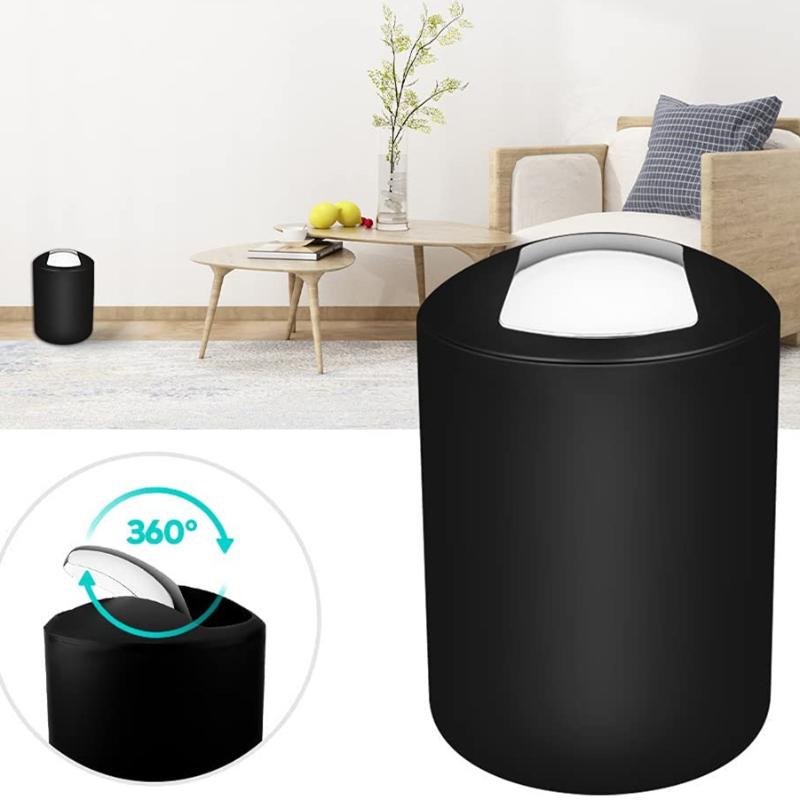 4/6pcs New Bathroom Set Soap Dispenser Toothbrush Holder Toilet Brush Trash Can Soap Dish Bathroom Practical Accessories