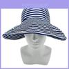 Foldable Sunshade Fisherman Hat With Wide Brim And Striped Pattern For Summer Outdoor Activities