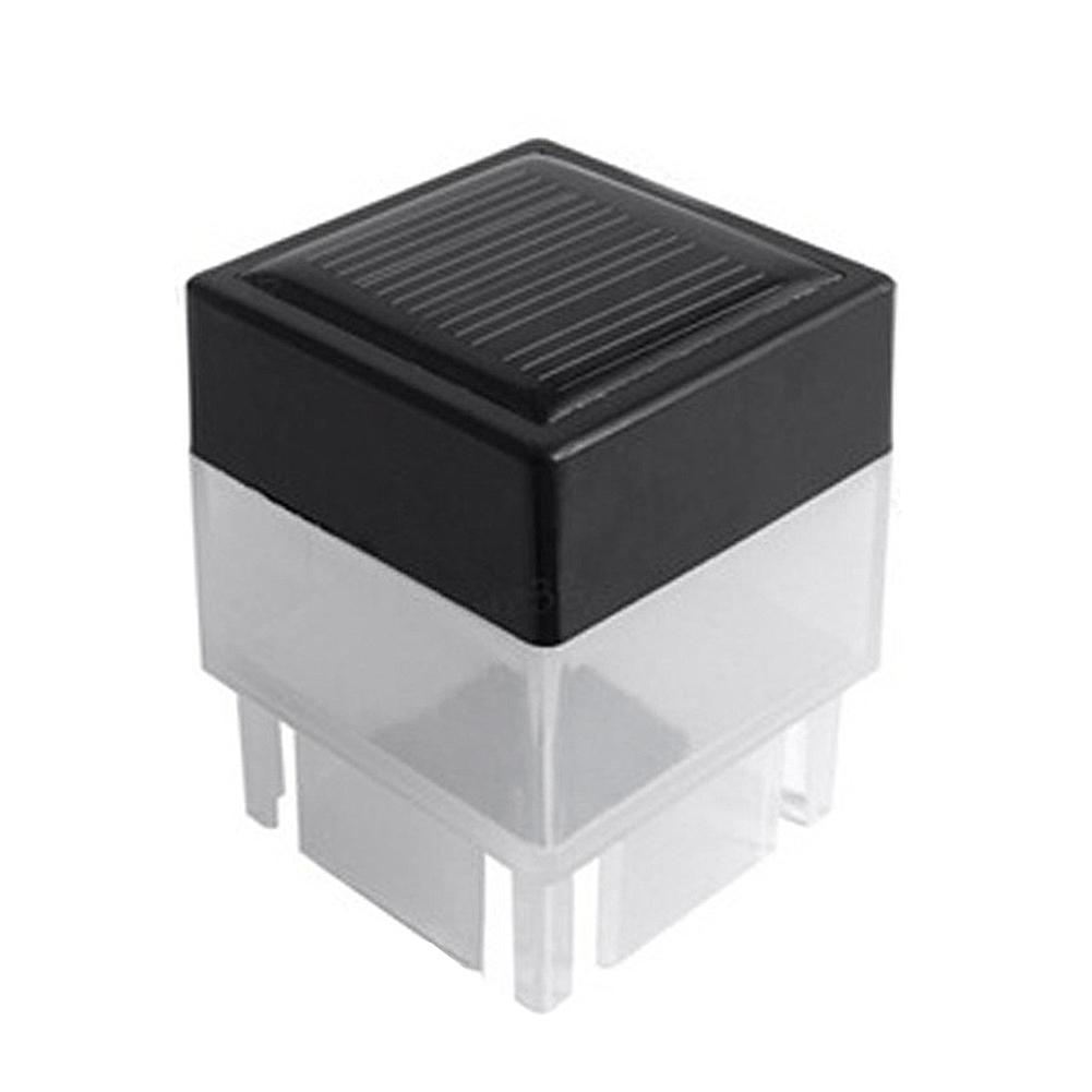 

Solar Post Light Outdoor Pillar Light Auto On/Off Square Column Fixture Mailbox Lantern for Outside Garden Patio светло-желтый