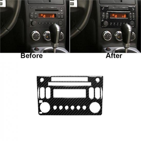 For Nissan 350Z 2006-2009 Carbon Fiber Interior Radio With CD Player Cover Trim
