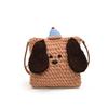 Plush Mini Trendy Dog Sling Bag For Boys And Girls Featuring Breathable Fabric And Design Playful