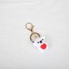 Soft Woven Mini Dog Pendant Handmade Crochet Animal Keychain Lovely Knitted Key Ring for Graduation Gift Souvenir