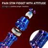 Fidget Toy with Storage 6-In-1 Clicker Spinner Roller Maze Spiky Grip Stress Anxiety Relief Pain Stimming Tool Sensory