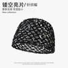 Beret women's autumn and winter handmade knitted wool hat double-layer warm and windproof retro niche stacked bag head cold hat