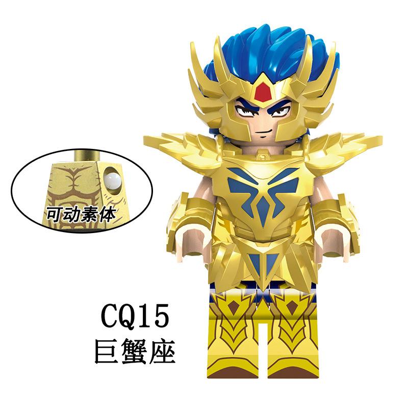 Saintes Dorés 12 Constellations Figurines Jouets à Assembler Creeper pour Enfants Jouets Éducatifs Jouets pour garçons et filles comme cadeaux d'anniversaire