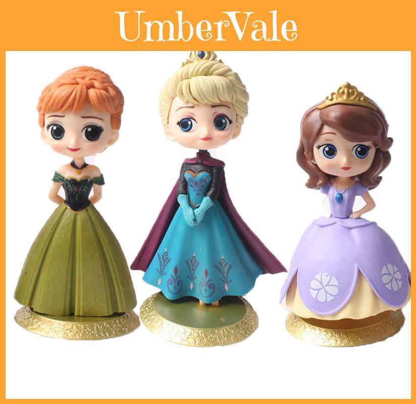 Adorable Frozen Princess Elsa And Anna Miniature Pvc Figures Perfect For Dollhouse Decor