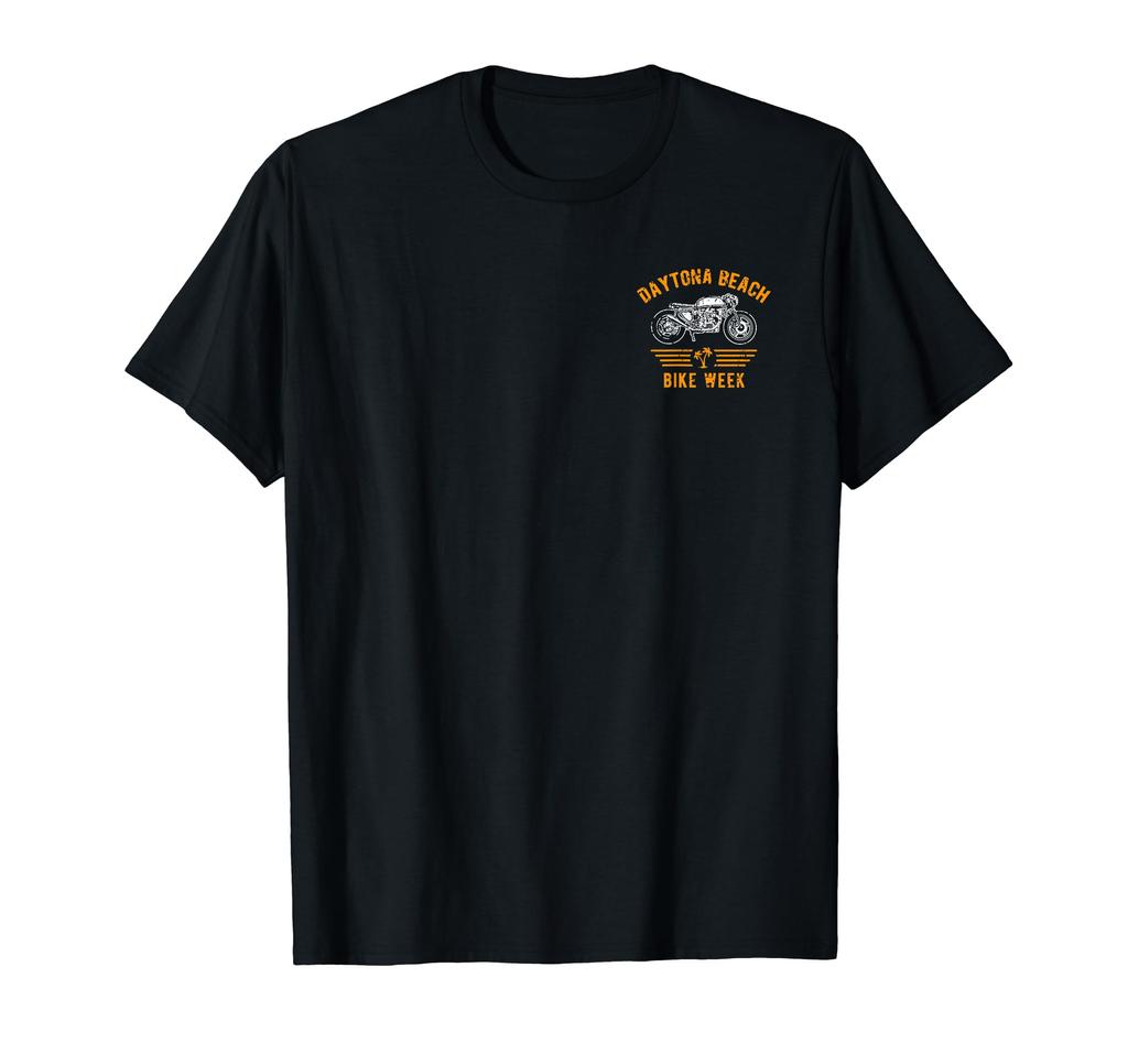 Daytona Beach Bike Week Retro Antique Motorcycle Design T-Shirt