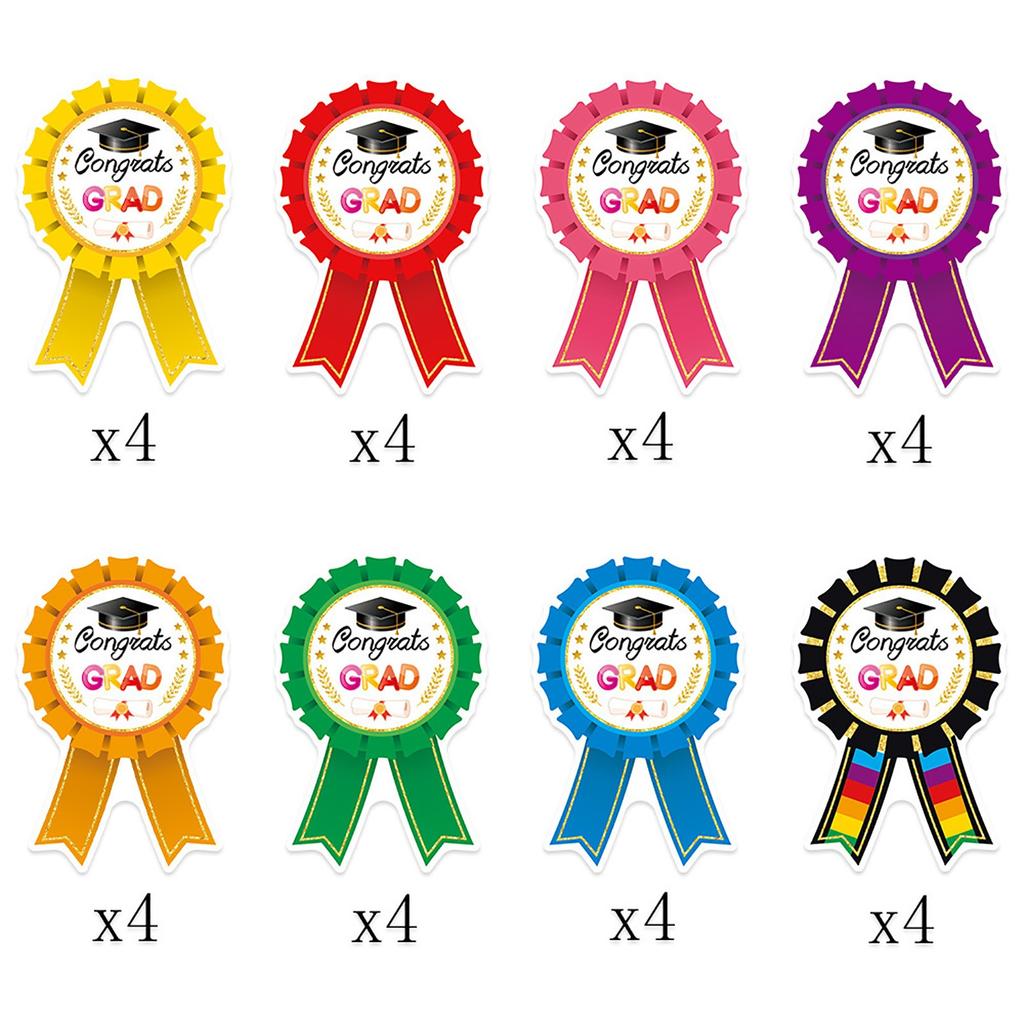 Abschlussfeier Dekoration Aufkleber Abzeichen Umschlagaufkleber, Selbstklebende Abschlussaufkleber