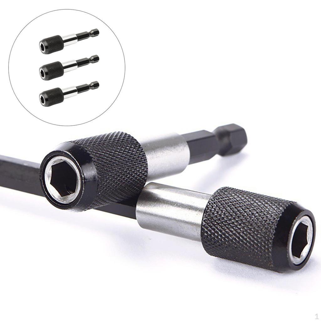 Bit Holder Extension Hexagon Rod Conversion Connect Metal Drill Adapter
