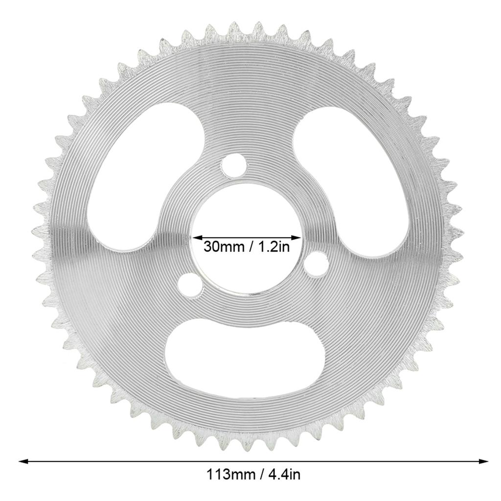 Metall 55 Zahn 25H 3 Löcher Kurbelgarnitur Getriebe Platte Elektrische Roller Kettenrad Zubehör